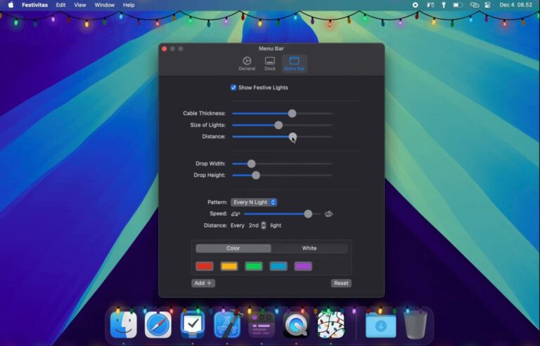 Holiday app Festivitas puts Xmas lights on your Mac